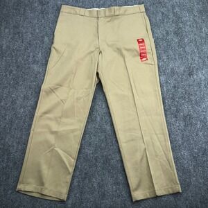 Dickies Pants Mens 40x30 Khaki Beige 874 Flex Work Original Fit NEW‎